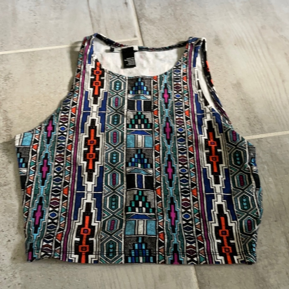 Super cute print tank/ halter